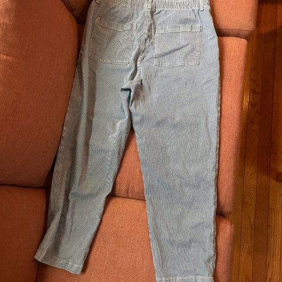 Universal Thread Blue Striped Women's Trousers - Size 16 - Picture 3 of 3